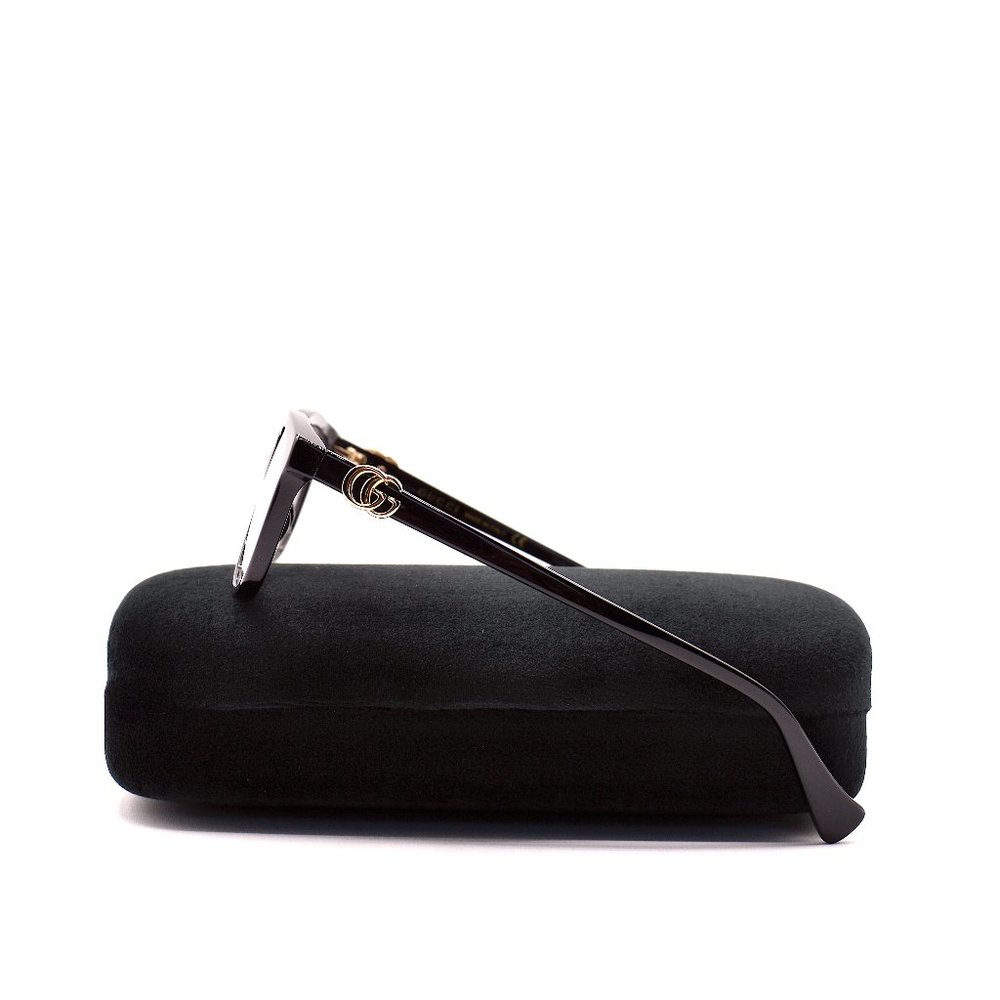 NEW GUCCI GG1075O 001 BLACK AUTHENTIC EYEGLASSES FRAME RX 48-19 - Picture 9 of 12